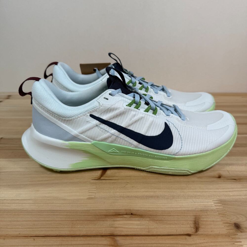 Nike Juniper Trail 2 Trail Running hiking shoes Womens 10 White Vapor Green blue